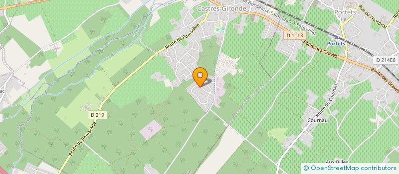 localisation de l'entreprise C.E.S  CASTRES-GIRONDE