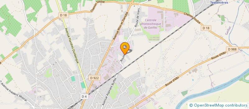 localisation de l'entreprise C.E.S.A.M CONSEIL EXPERTISE SERVICE EN AUTOMOBILE ET MATERIEL  GAILLAC