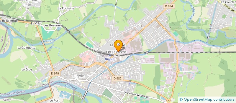 localisation de l'entreprise C.E. SA DIGOIN DISTRIBUTION  DIGOIN