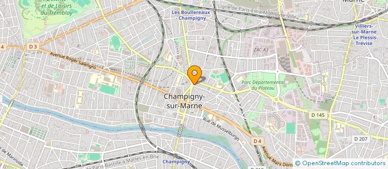 localisation de l'entreprise C.E.T. 2 à CHAMPIGNY-SUR-MARNE