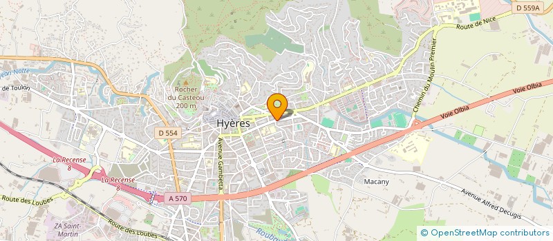 localisation de l'entreprise C E T à HYERES