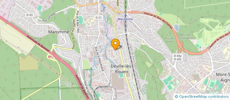 localisation de l'entreprise C.E.T.G. à DEVILLE-LES-ROUEN