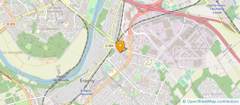 localisation de l'entreprise C.E.T.I.M à ERAGNY
