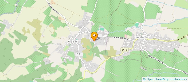localisation de l'entreprise C.E.T.U.R. LANGUEDOC ROUSSILLON à ALAIRAC