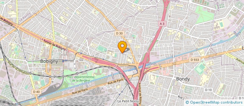 localisation de l'entreprise C E TAXIS  BOBIGNY