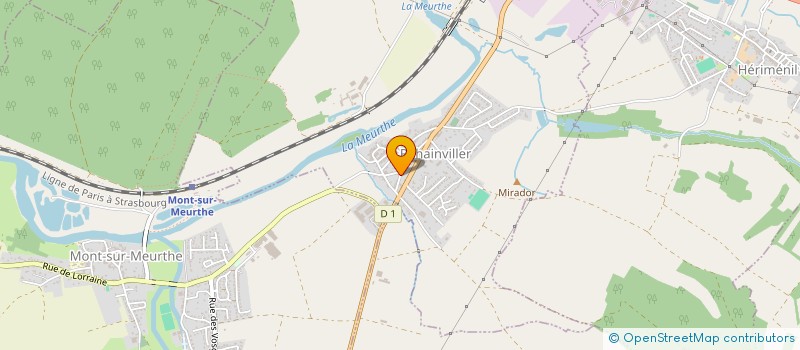 localisation de l'entreprise C.E.V.  REHAINVILLER