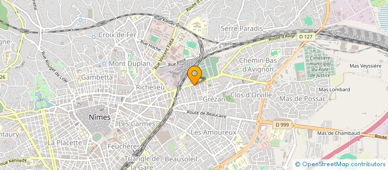 localisation de l'entreprise C.E.V1  NIMES