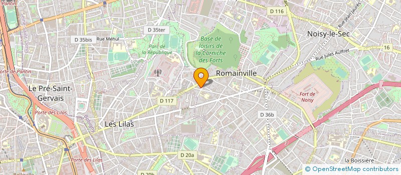 localisation de l'entreprise C.E.Z à ROMAINVILLE