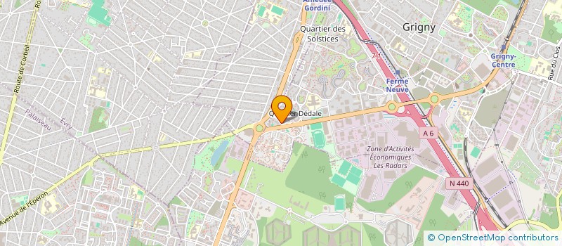 localisation de l'entreprise C+ENERGIE à GRIGNY