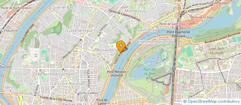 localisation de l'entreprise C'EST A QUI  CALUIRE-ET-CUIRE