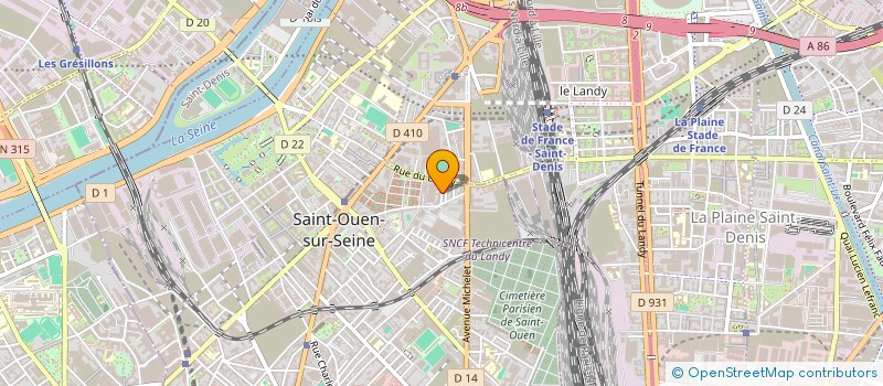 localisation de l'entreprise C'EST DANS LA BOITE ! à SAINT-OUEN-SUR-SEINE