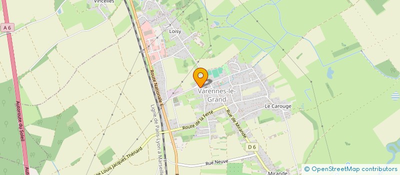 localisation de l'entreprise C'EST DANS LA BOITE  VARENNES-LE-GRAND