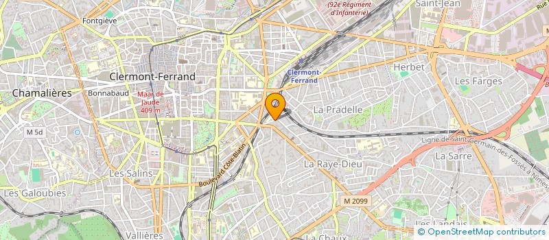 localisation de l'entreprise C'EST FEE BIO  CLERMONT-FERRAND