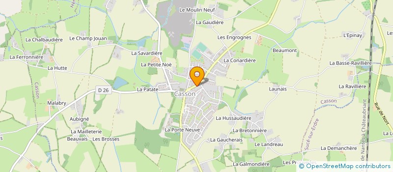 localisation de l'entreprise C'EST L'CARBU à CASSON