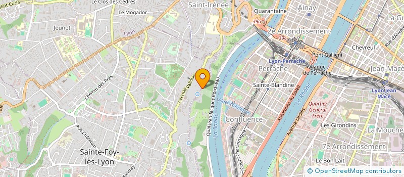 localisation de l'entreprise C EST LA FAUTE A ROUSSEAU à LA MULATIERE