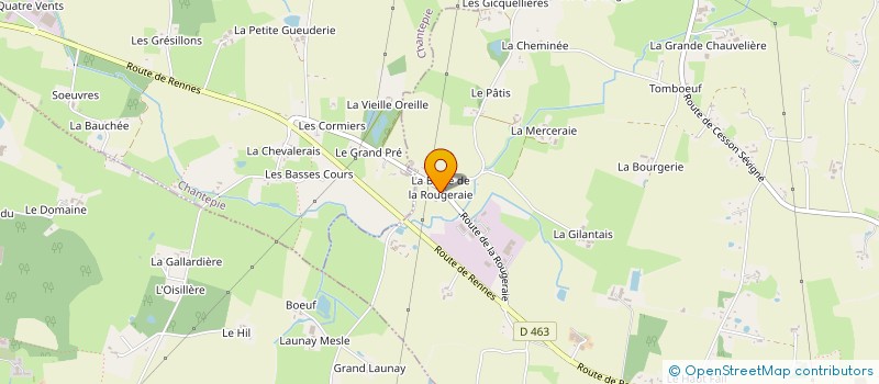 localisation de l'entreprise C'EST LA VRAIE GALETTE à CHATEAUGIRON