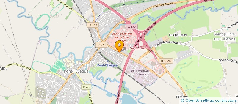 localisation de l'entreprise C'EST LE PONPON CLARINETTE  PONT L'EVEQUE