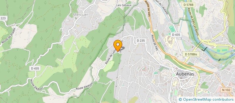 localisation de l'entreprise C'EST LIVRE 07 à AUBENAS