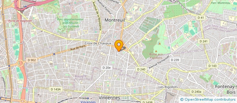 localisation de l'entreprise C'EST LUNDI  MONTREUIL