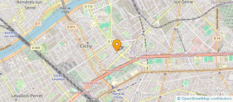 localisation de l'entreprise C'EST PARTI à CLICHY