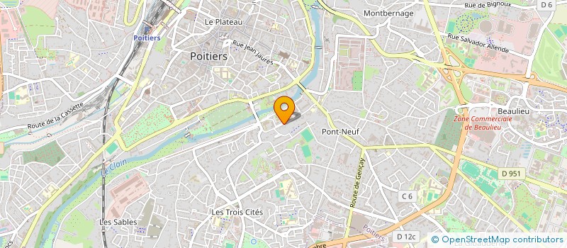 localisation de l'entreprise C'EST PARTI ENSEMBLE ON GRANDIT à POITIERS