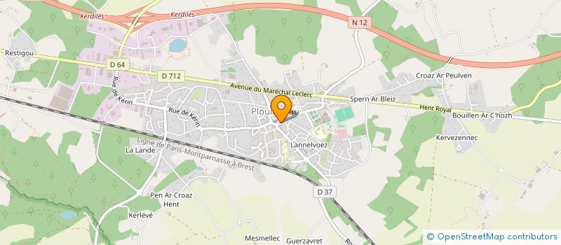 localisation de l'entreprise C'EST PAS MES OIGNONS  PLOUIGNEAU