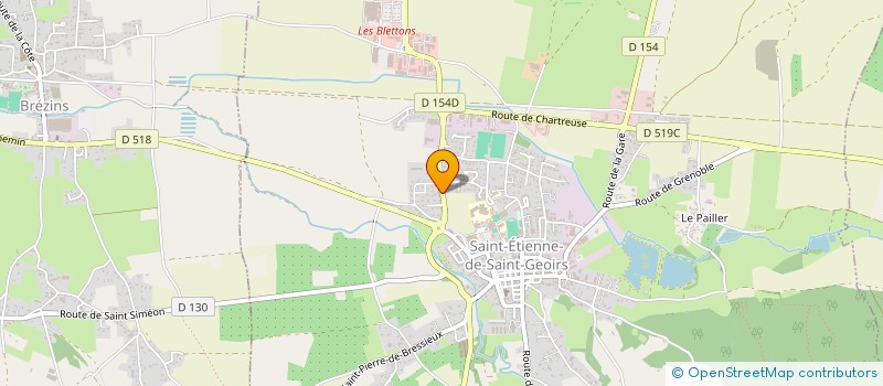 localisation de l'entreprise C'EST QU'1 JEU 38  SAINT-ETIENNE-DE-SAINT-GEOIRS