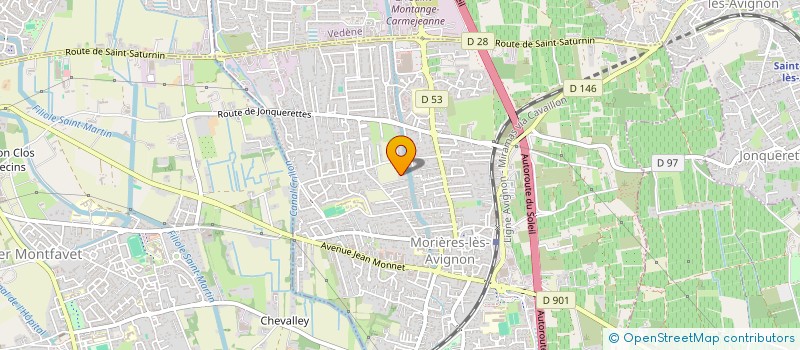 localisation de l'entreprise C'EST QUI CEUX LA  MORIERES-LES-AVIGNON