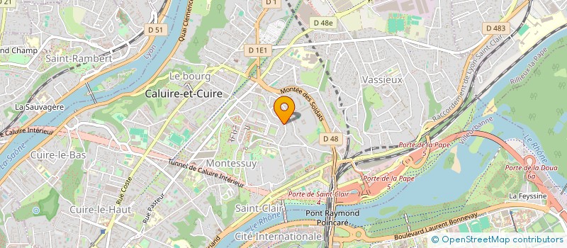 localisation de l'entreprise C EST UNE BOUCHERIE  CALUIRE-ET-CUIRE