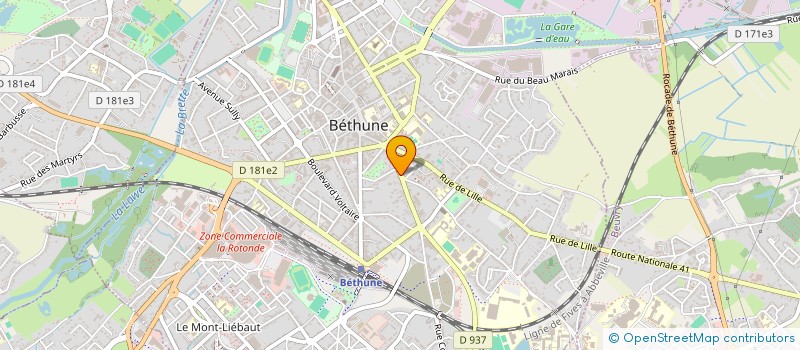 localisation de l'entreprise C'EST UP ! à BETHUNE