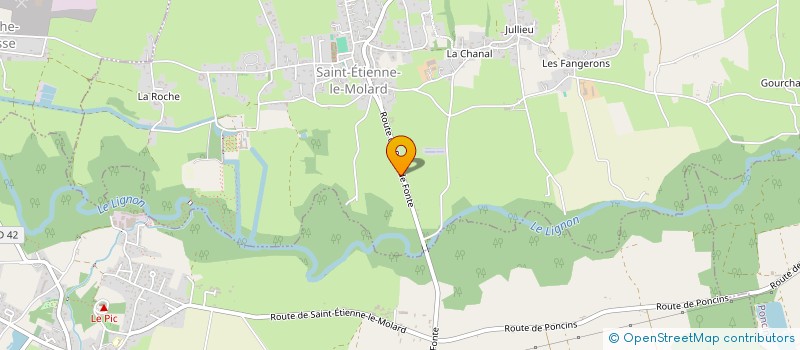 localisation de l'entreprise C'ESTL'IMMO  SAINT-ETIENNE-LE-MOLARD