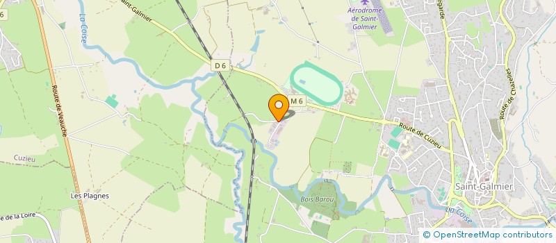 localisation de l'entreprise C ET B IMMOBILIER  SAINT-GALMIER