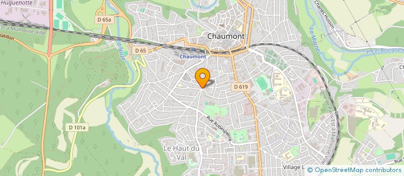 localisation de l'entreprise C ET C à CHAUMONT