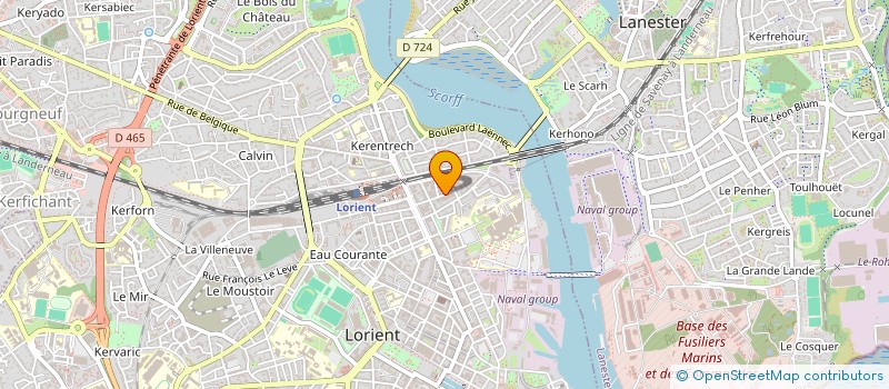 localisation de l'entreprise C ET C  LORIENT