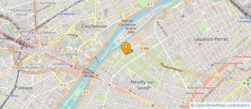 localisation de l'entreprise C ET C à NEUILLY-SUR-SEINE