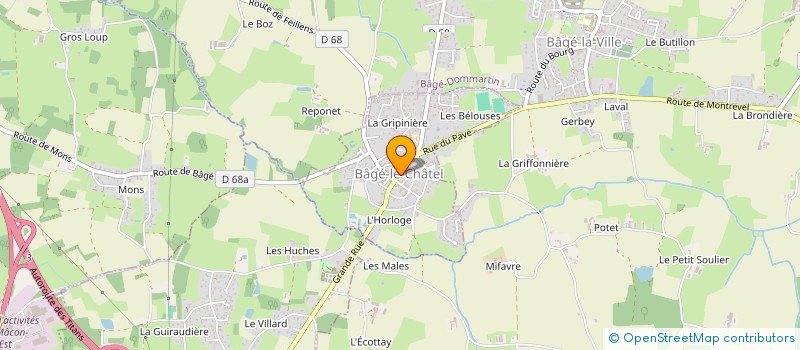 localisation de l'entreprise C ET C  BAGE-LE-CHATEL