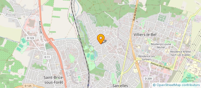localisation de l'entreprise C ET G  SARCELLES