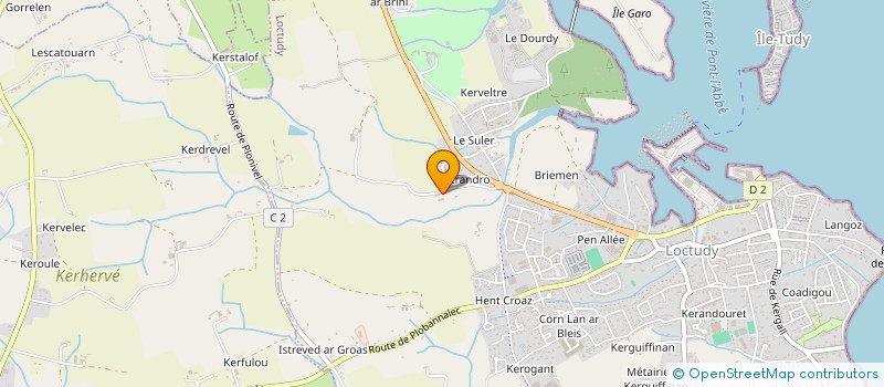 localisation de l'entreprise C ET L GUEGUEN SERVICES  LOCTUDY