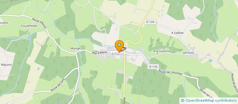 localisation de l'entreprise C ET M  GAJAC