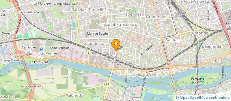 localisation de l'entreprise C ET M PEREZ  TOURS