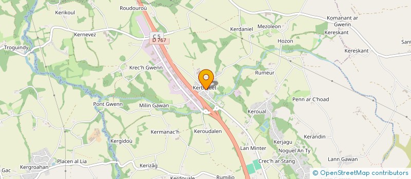 localisation de l'entreprise C ET O BOIS  CAVAN