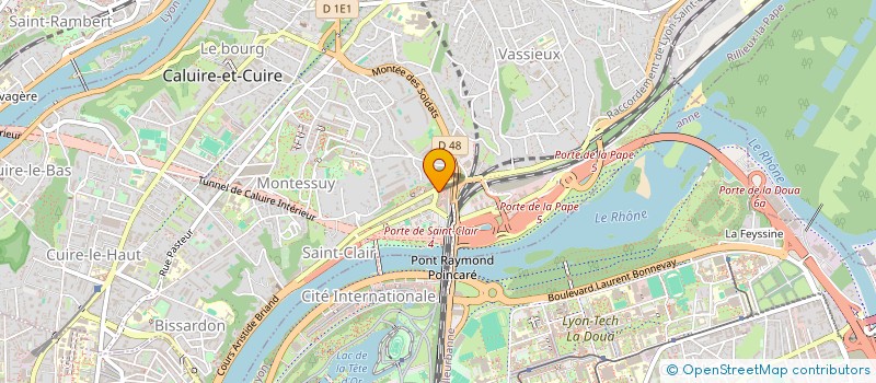 localisation de l'entreprise C ET P VOYAGES  CALUIRE-ET-CUIRE