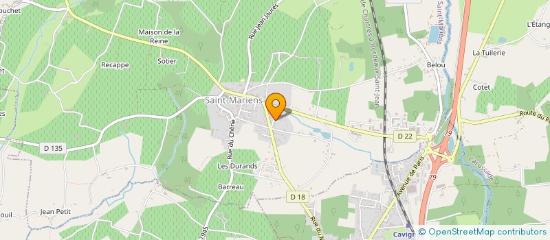 localisation de l'entreprise C ET V  TIZAC-DE-LAPOUYADE