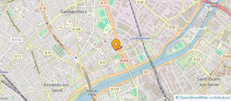 localisation de l'entreprise C-EVENT à GENNEVILLIERS