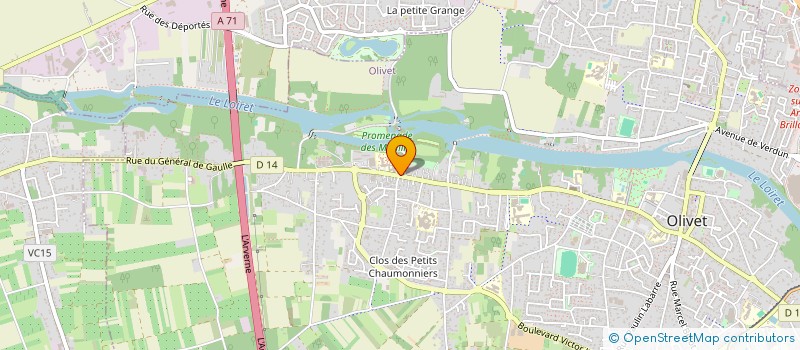 localisation de l'entreprise C F A S à OLIVET