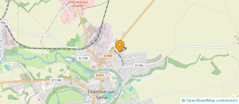 localisation de l'entreprise C&F AUTO  CHATILLON-SUR-SEINE