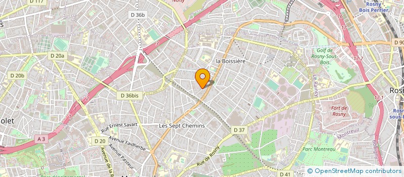 localisation de l'entreprise C.F.B COMPAGNIE FRANCAISE DE BATIMENT  MONTREUIL