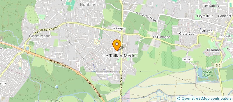 localisation de l'entreprise C.F.B.E.S - CENTRE DE FORMATION BIEN-ETRE & SANTE  LE TAILLAN-MEDOC