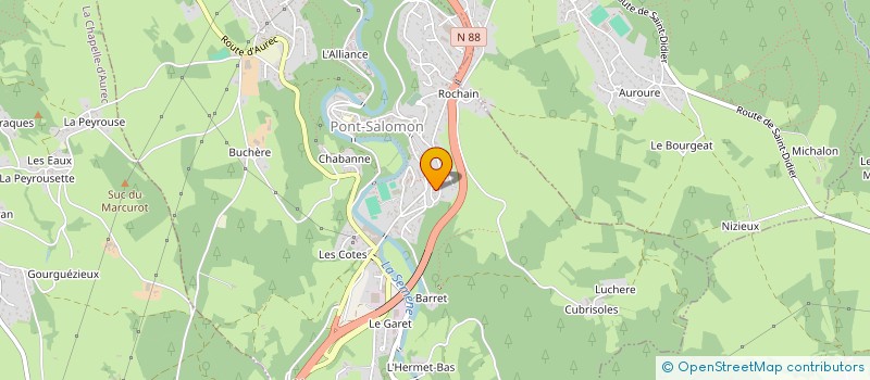 localisation de l'entreprise C.F.C  PONT-SALOMON