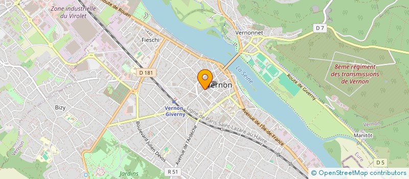 localisation de l'entreprise C F C à VERNON